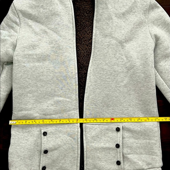 Plush zip up hoodie jacket - Picture 3 of 7